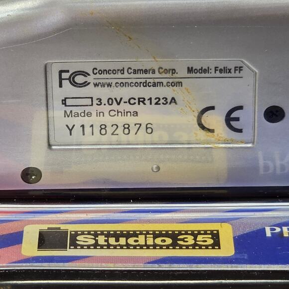 Studio 35 VINTAGE Concord Camera Corp Model Felix FF - 35mm Film Camera 28-50 mm - Picture 4 of 12